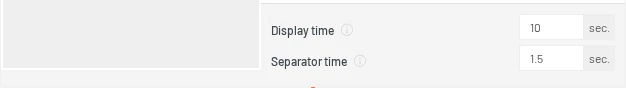 Page URL item settings panel