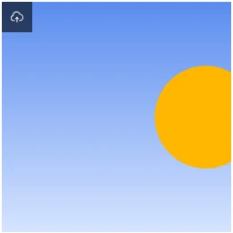 Upload icon over the image thumbnail for replacing the image